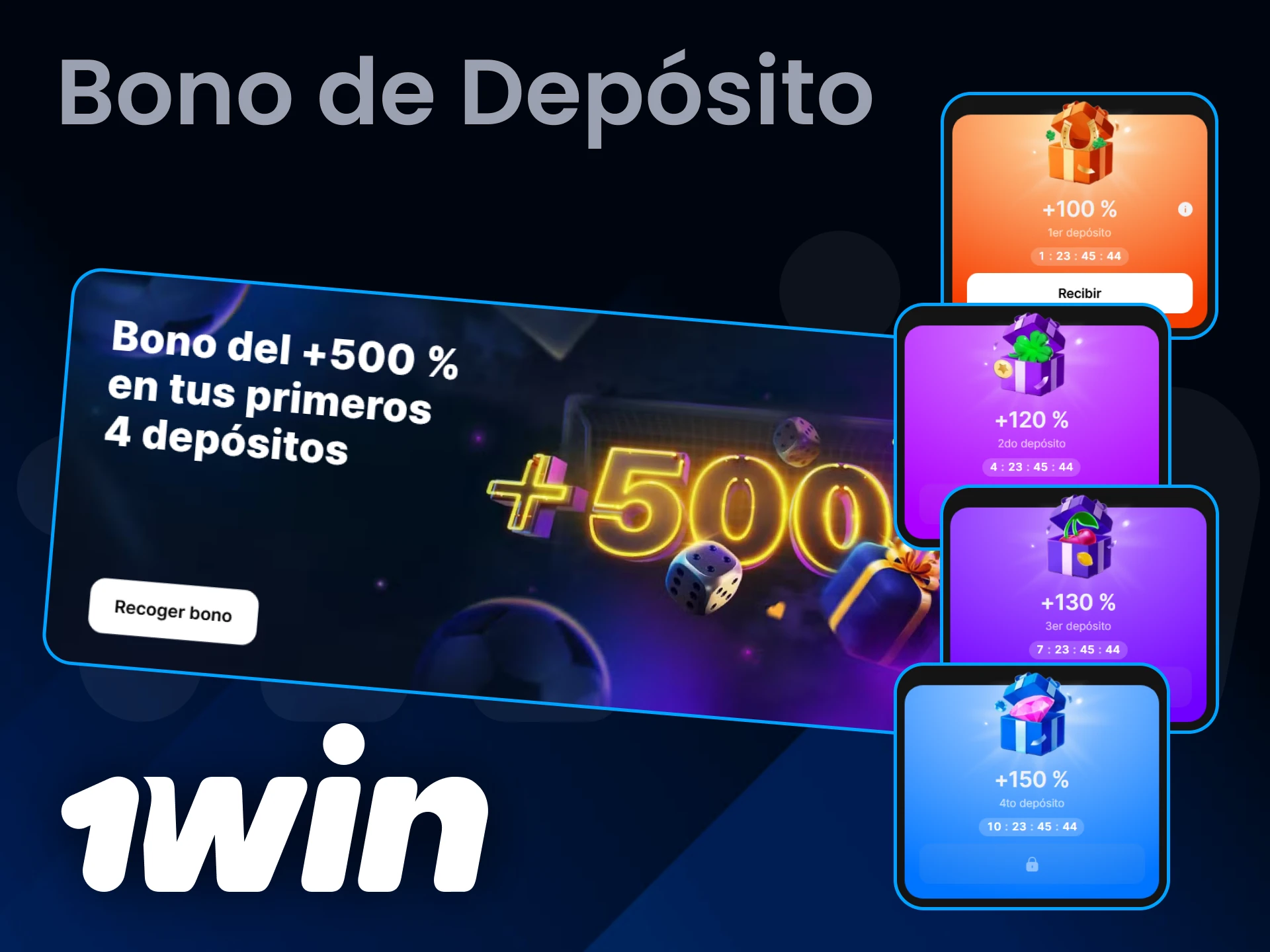 Al realizar un depósito en 1Win, puedes obtener grandes bonos.