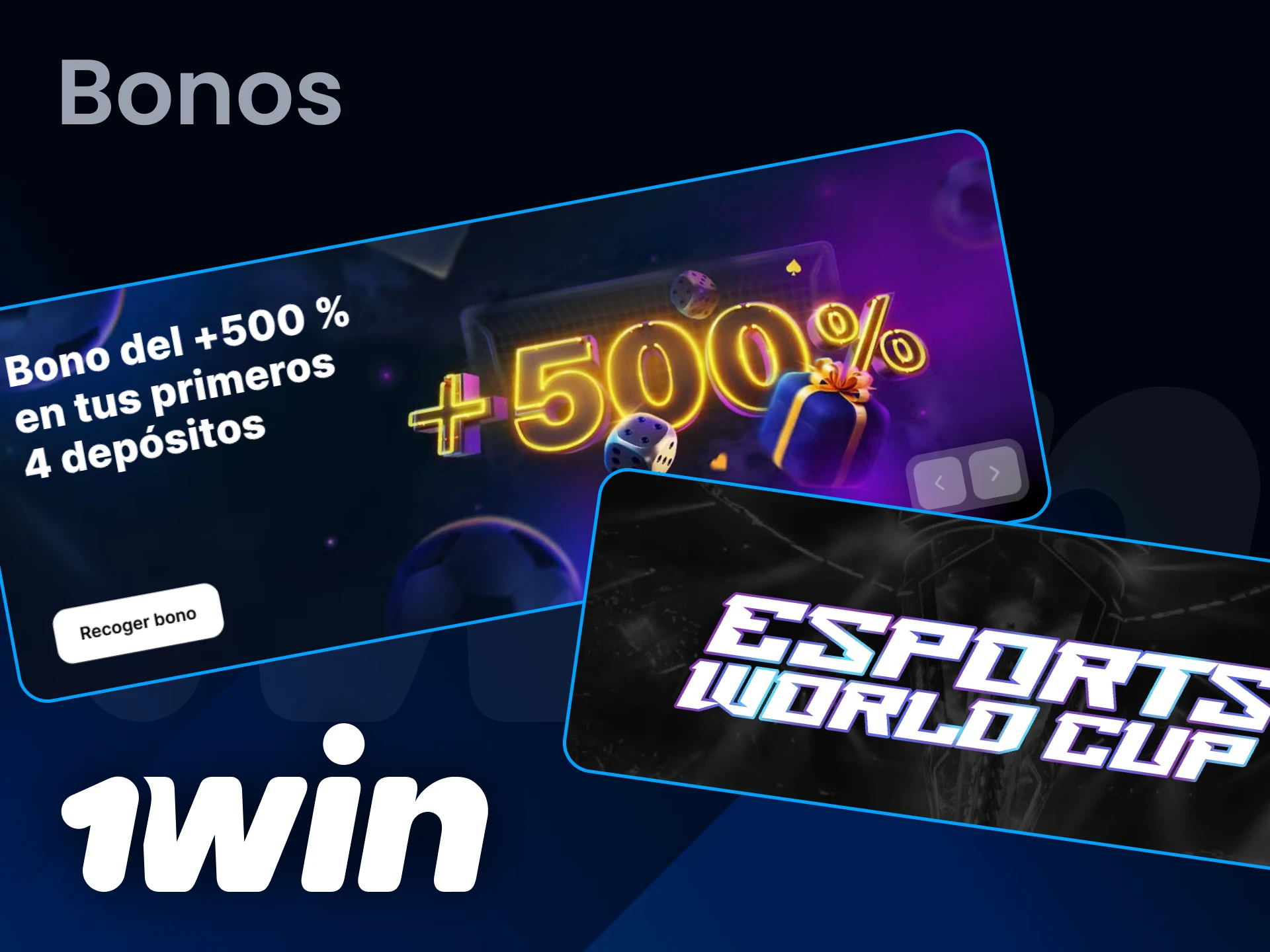1Win te permite apostar más en eSports gracias a sus bonos.