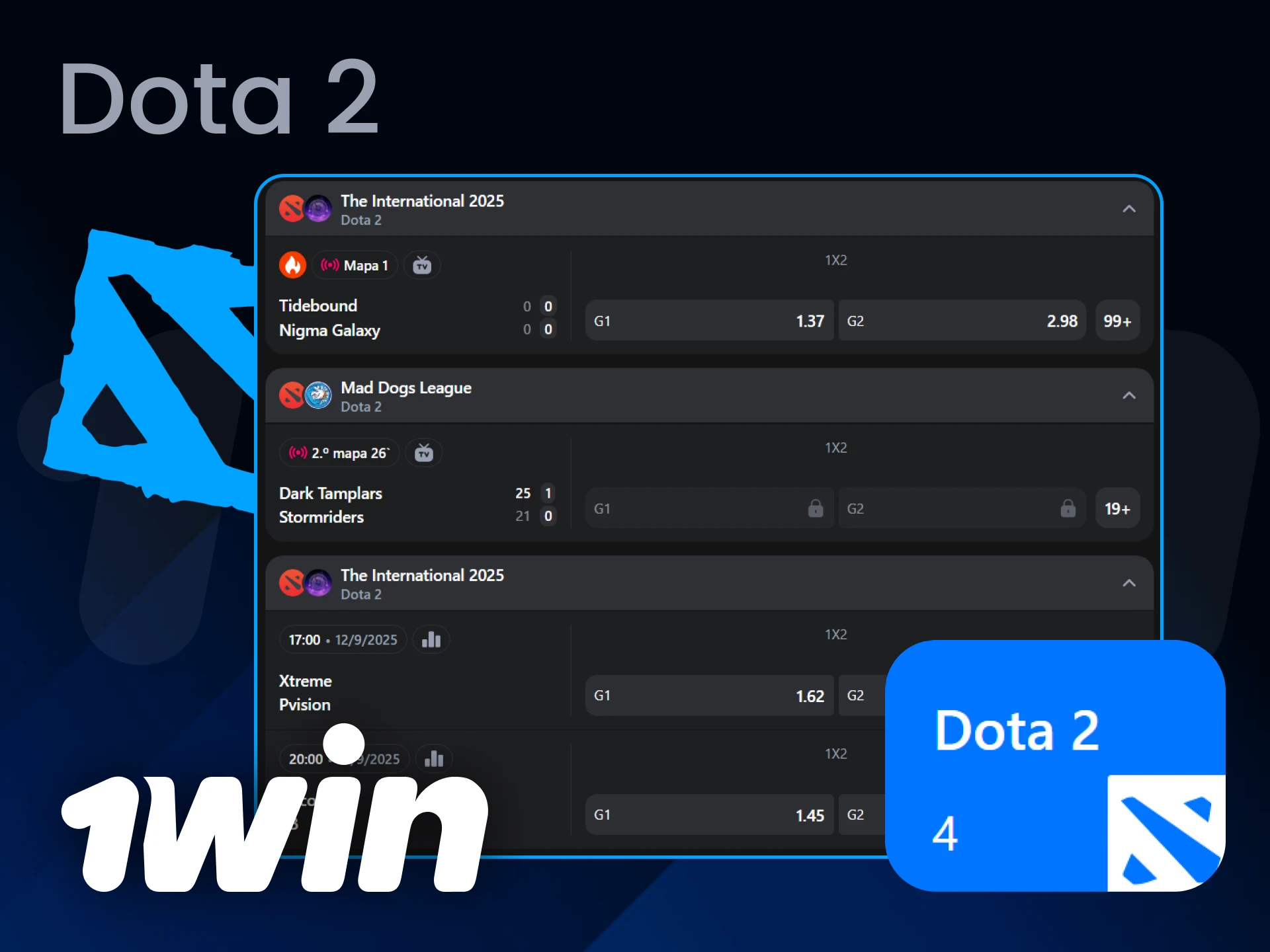 Apostando en el popular juego de eSports 1Win, ganarás una gran cantidad.