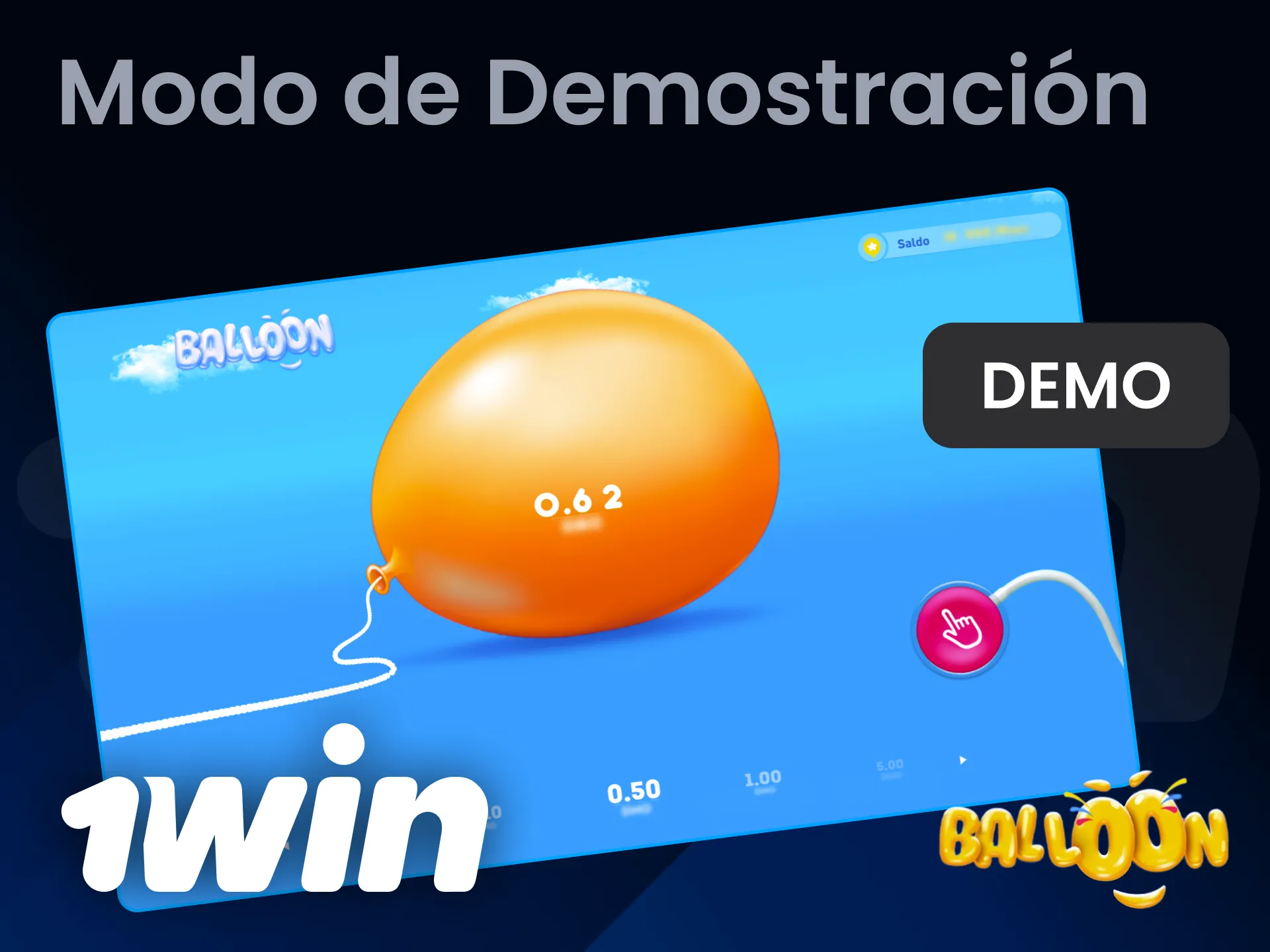 Prueba el modo demostrativo de Balloon disponible en 1win Chile.