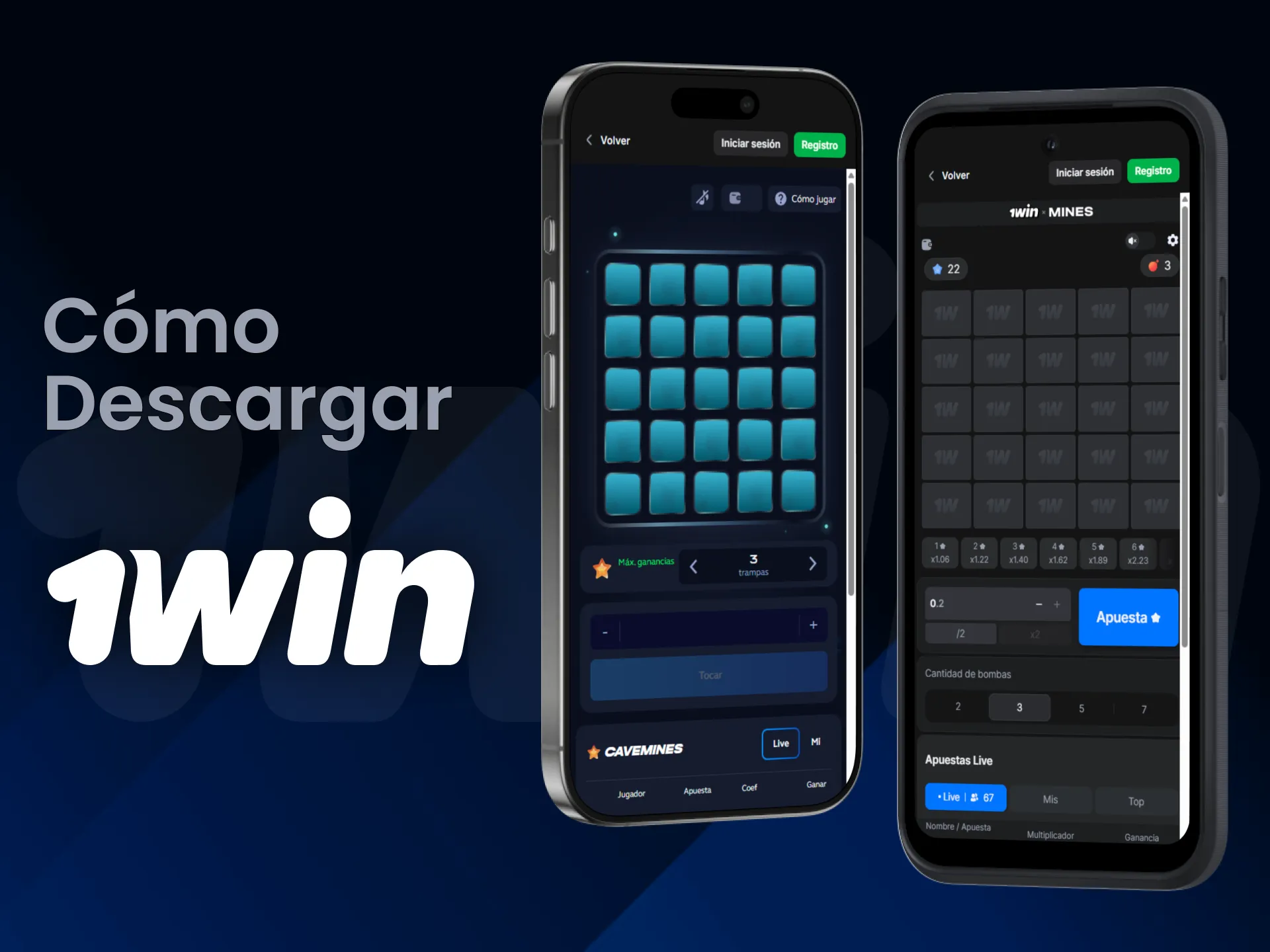 Descarga Mines desde 1win y comienza a jugar rápidamente en Chile.