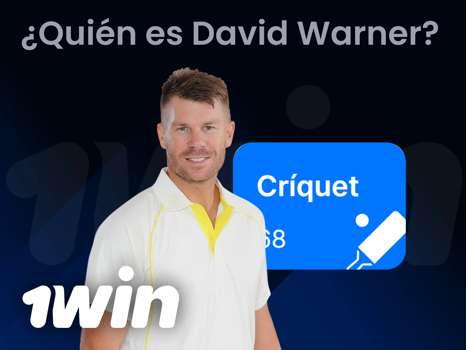 Conoce quién es David Warner, la estrella de cricket en 1win.