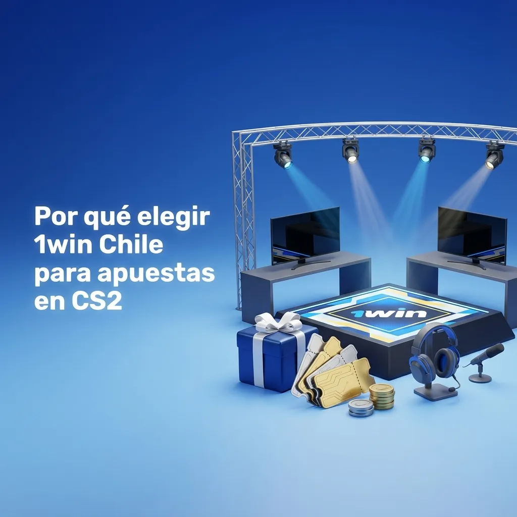 Banner de 1win Chile con jugador de CS2, cuotas competitivas, app móvil y métodos de pago locales en CLP