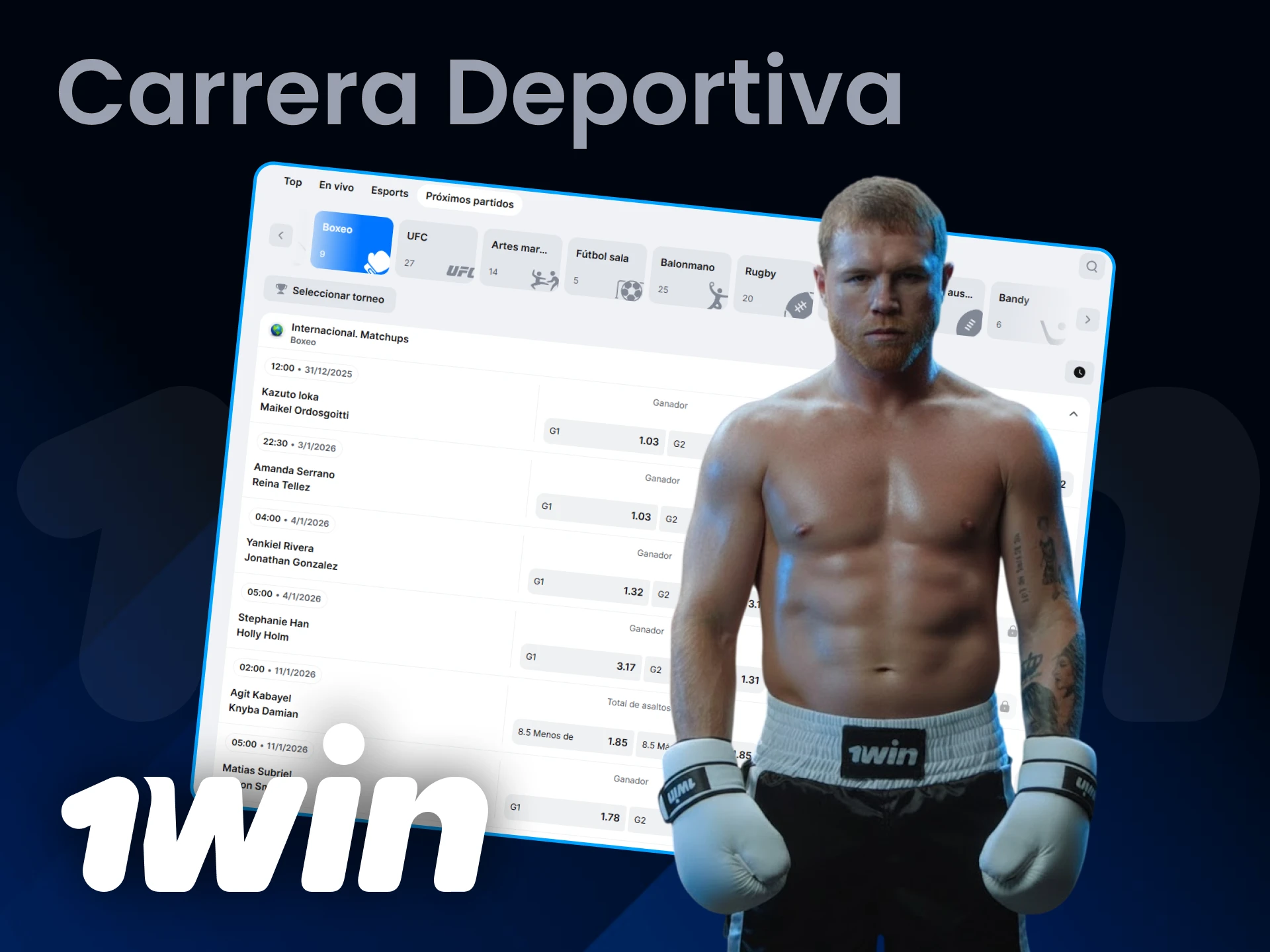 Explora la carrera deportiva de Saúl Canelo Álvarez en 1win.